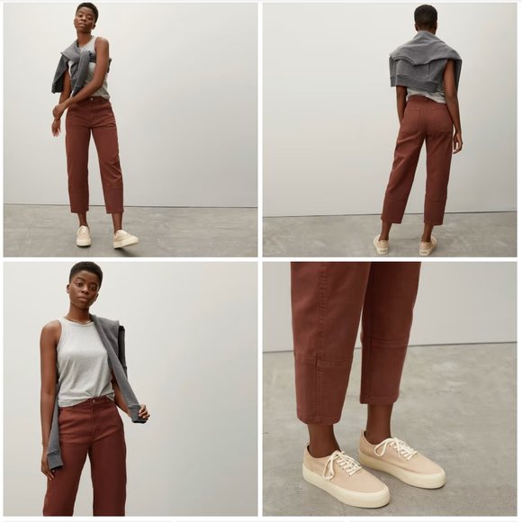 Everlane Pants - Everlane Utility Barrel Pant in Rosewood